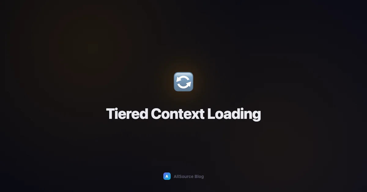 Tiered Context Loading: Cut Agent Memory Costs by 60% Without Losing Recall